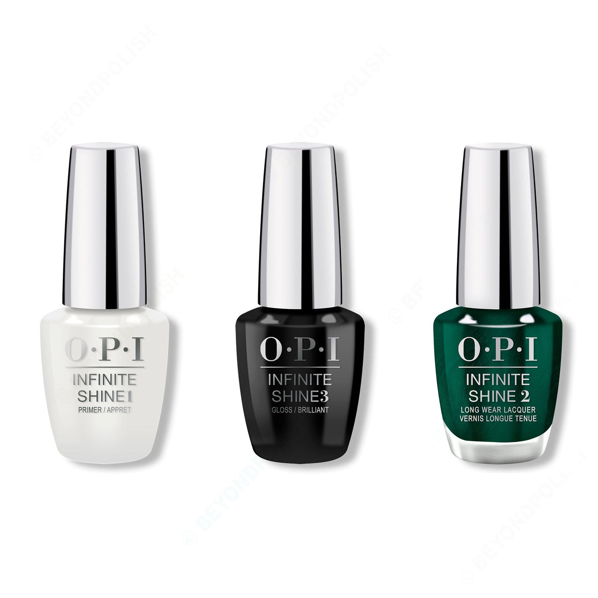 OPI - Infinite Shine Combo - Base, Top & Peppermint Bark and Bite - Professional Care