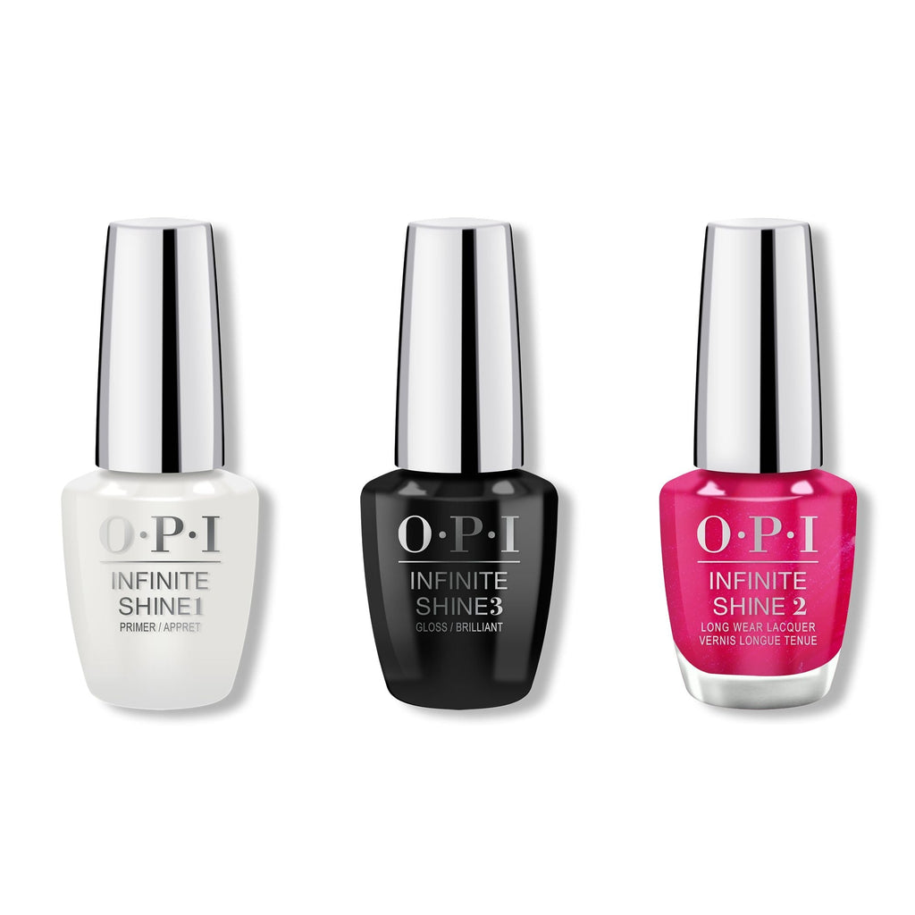 OPI - Infinite Shine Combo - Base, Top & Pompeii Purple - Professional Care