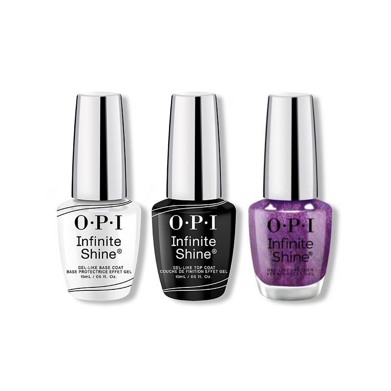 OPI - Infinite Shine Combo - Base, Top & Purple Reign - Professional Care