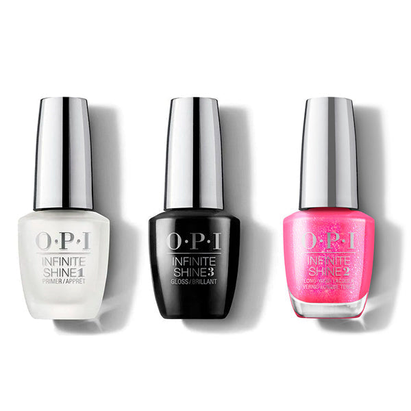 OPI - Infinite Shine Combo - Base, Top & Spring Break The Internet - Professional Care