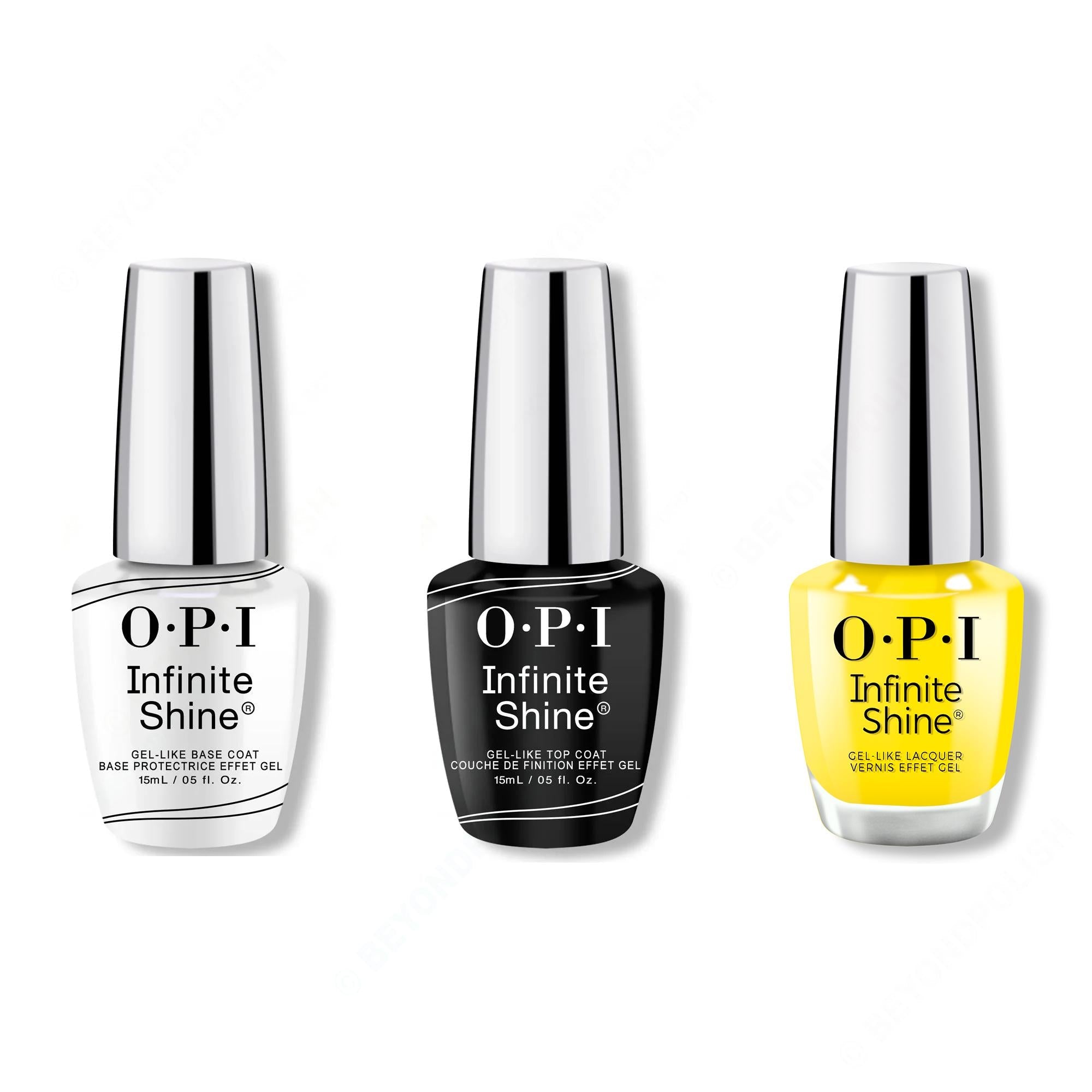 OPI - Infinite Shine Combo - Base, Top & Sunkissed and Tell