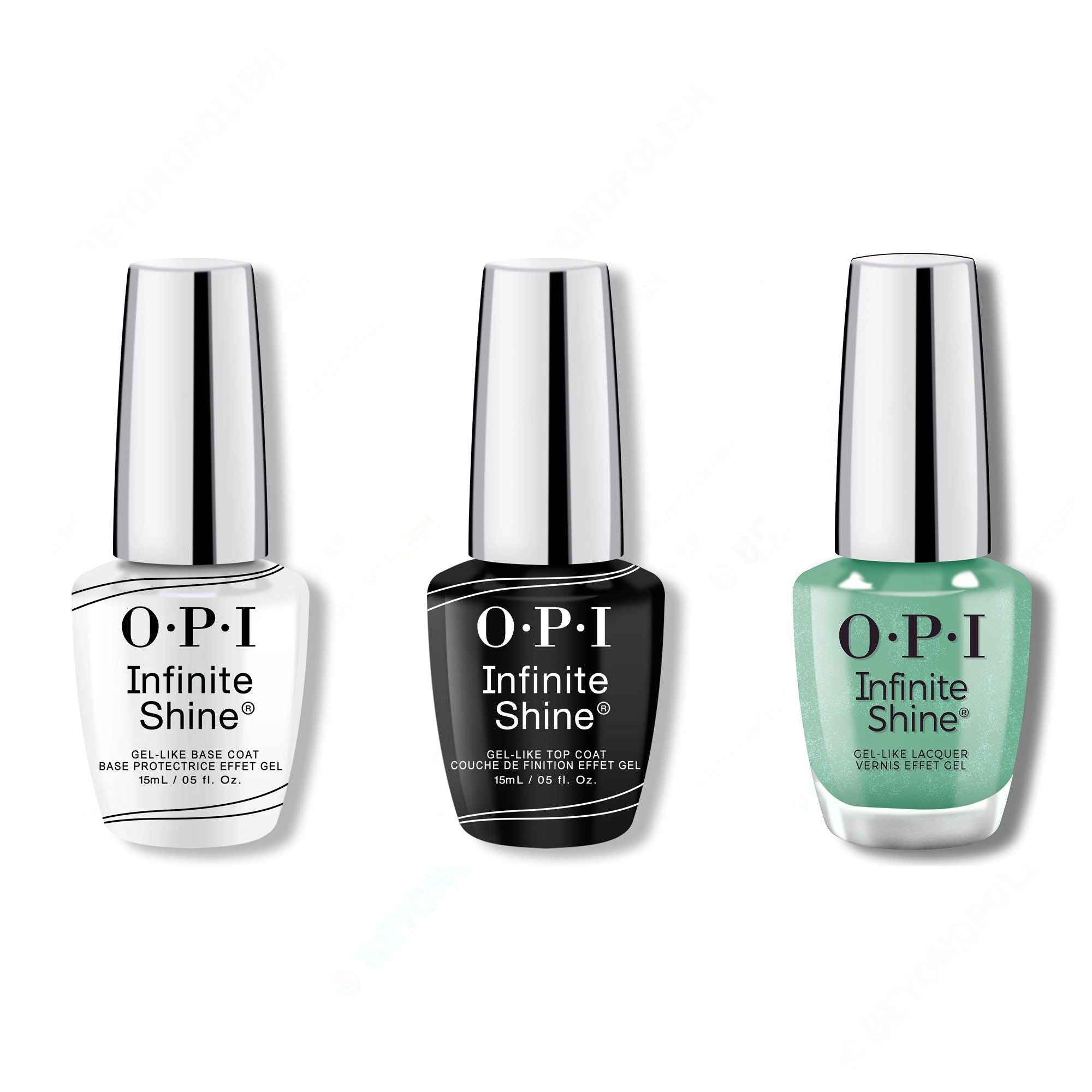 OPI - Infinite Shine Combo - Base, Top & Teals Familiar - Professional Care