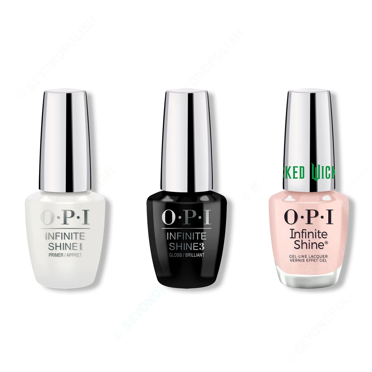 OPI - Infinite Shine Combo - Base, Top & The "Ga" is Silent - Professional Care