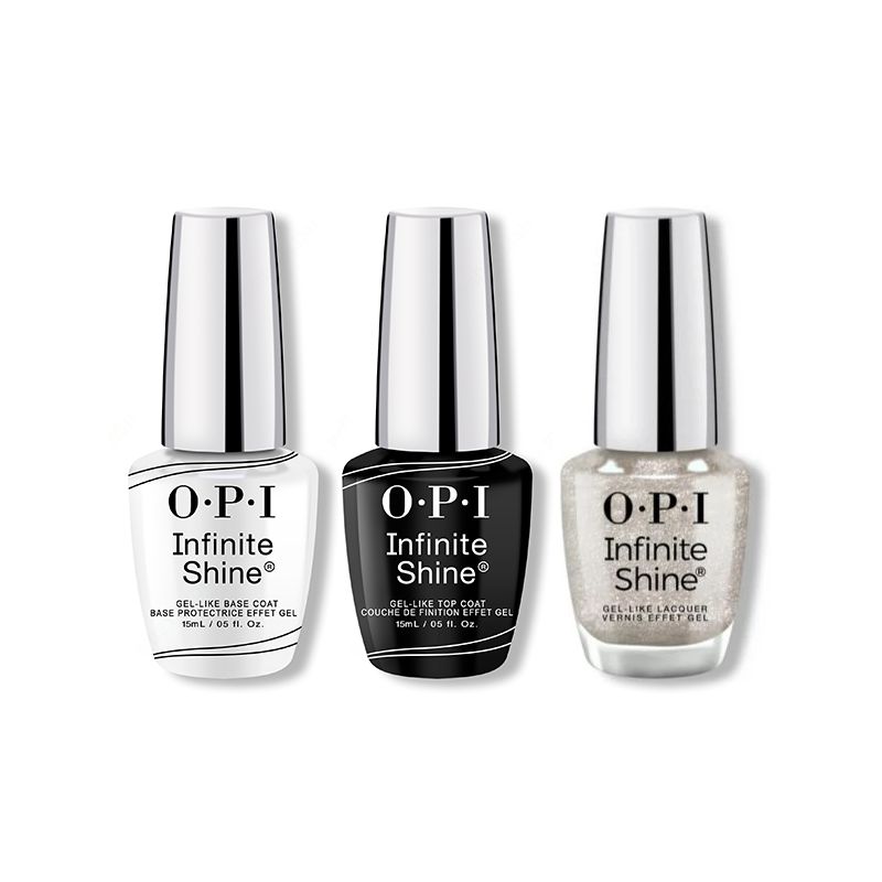 OPI - Infinite Shine Combo - Base, Top & Work From Chrome - Professional Care