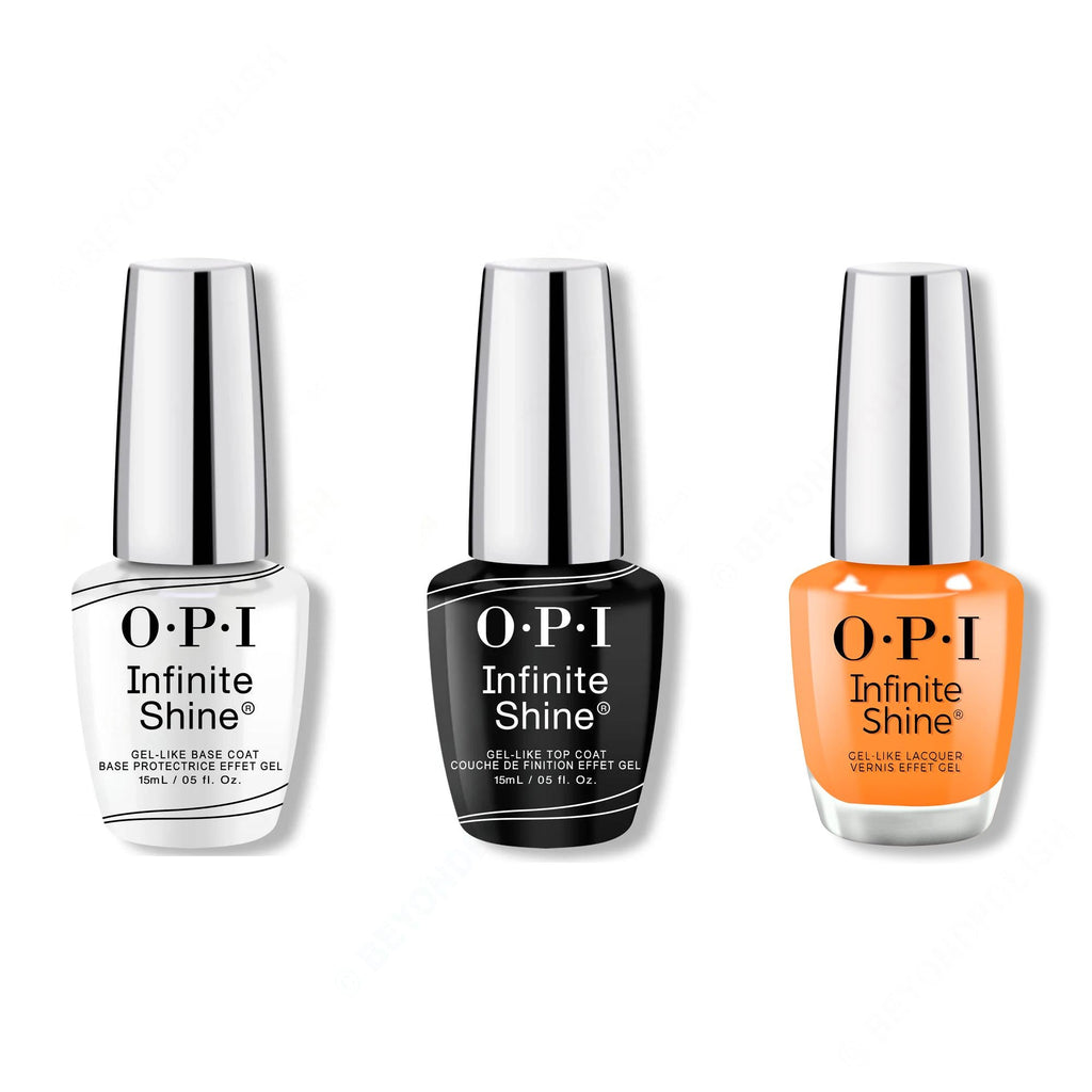 OPI - Infinite Shine Combo - Base, Top & You're One in a Melon - Professional Care