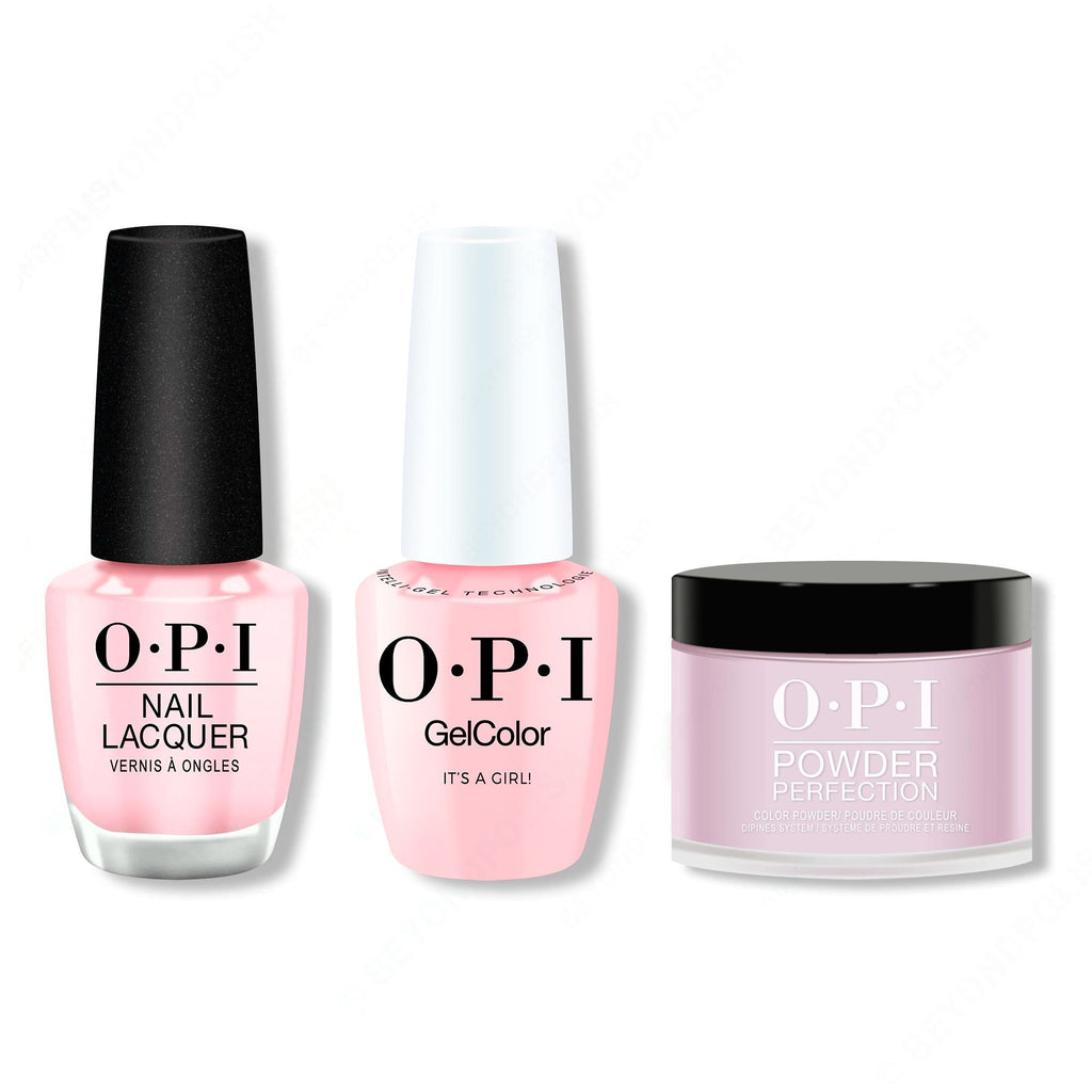 OPI - Intelli-Gel, Lacquer & Dip Combo - It's a Girl! - Professional Care