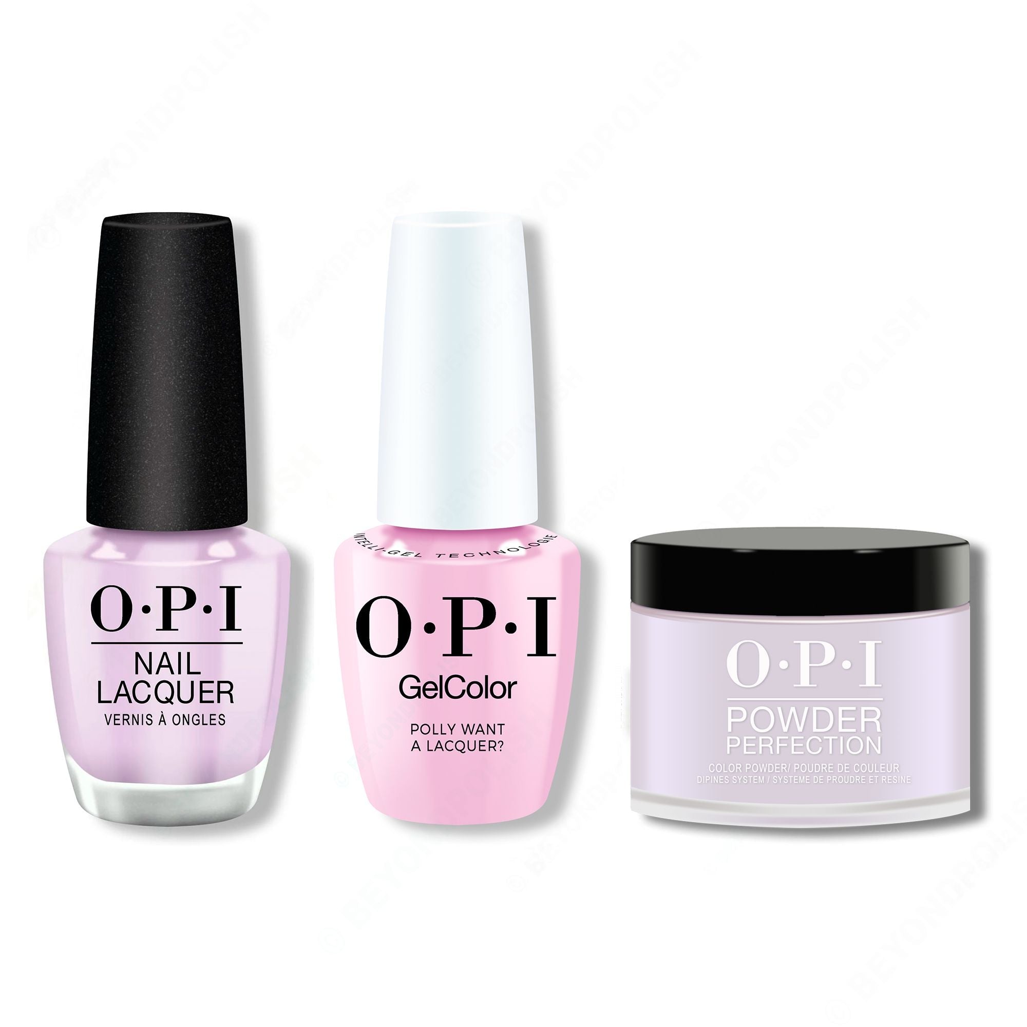 OPI - Intelli-Gel, Lacquer & Dip Combo - Polly Want A Lacquer - Professional Care