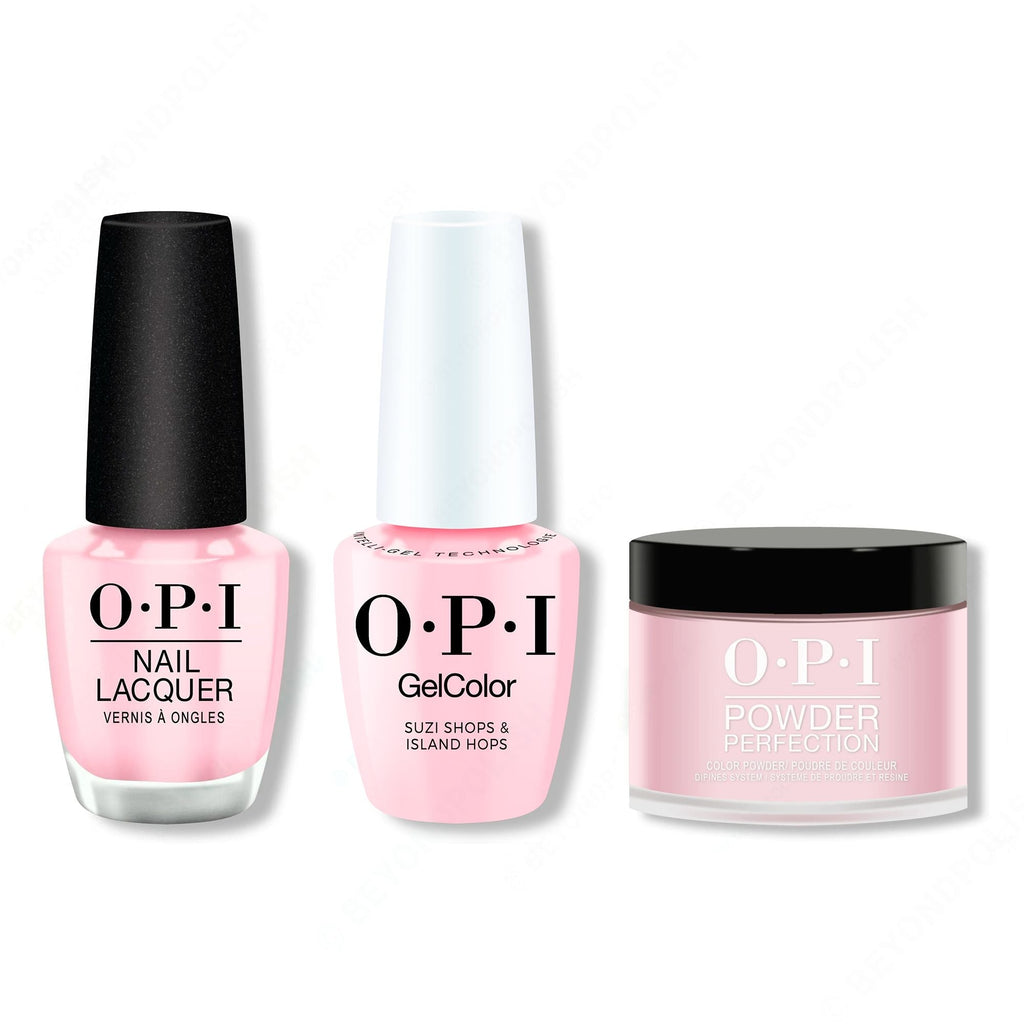 OPI - Intelli-Gel, Lacquer & Dip Combo - Suzi Shops & Island Hops - Professional Care