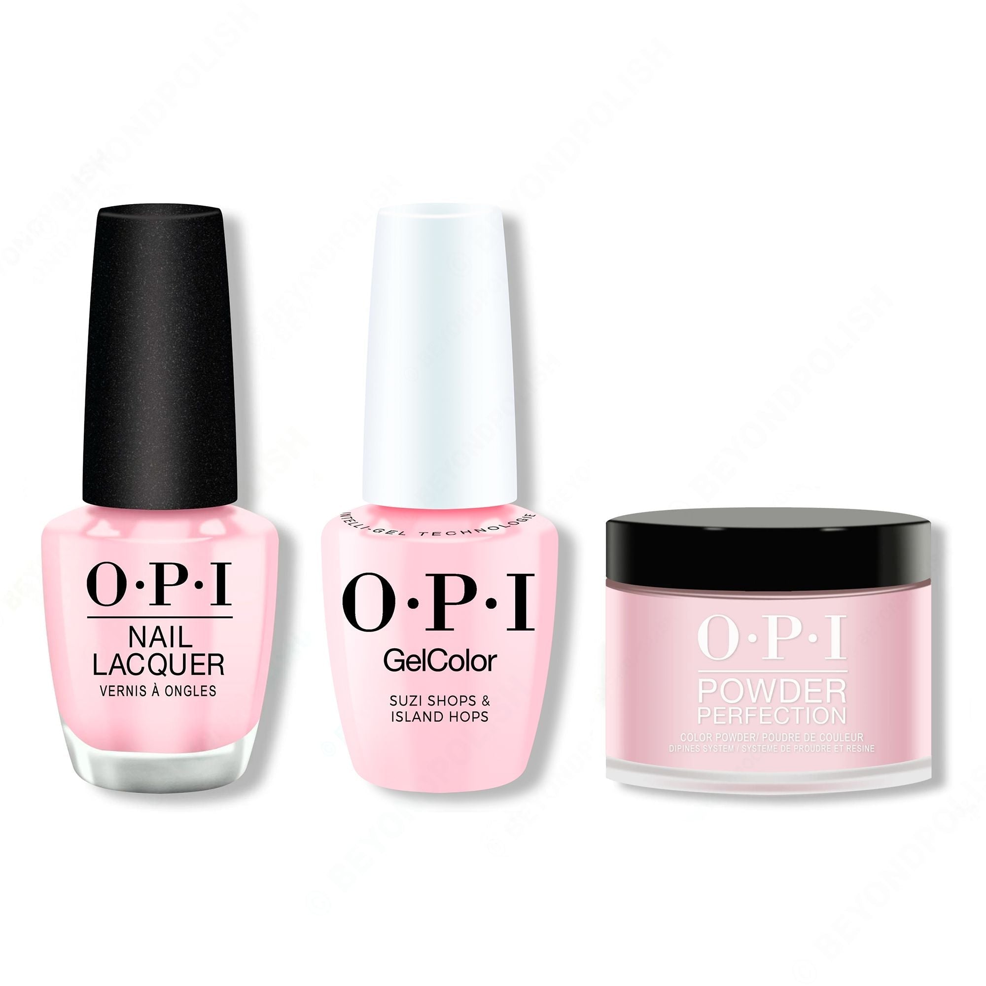 OPI - Intelli-Gel, Lacquer & Dip Combo - Suzi Shops & Island Hops - Professional Care