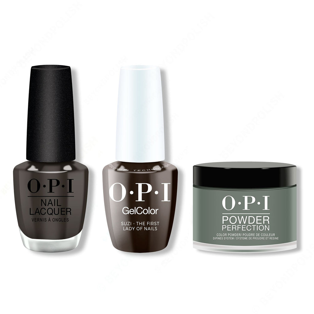 OPI - Intelli-Gel, Lacquer & Dip Combo - Suzi The First Lady Of Nails - Professional Care