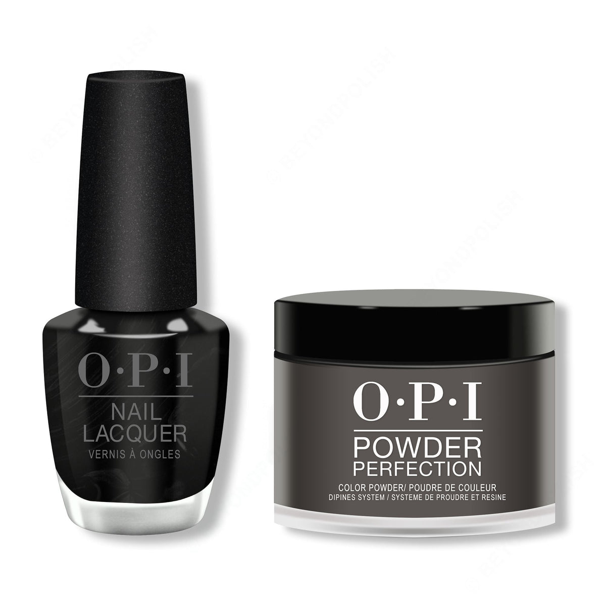 OPI - Lacquer & Dip Combo - Black Onyx - Professional Care