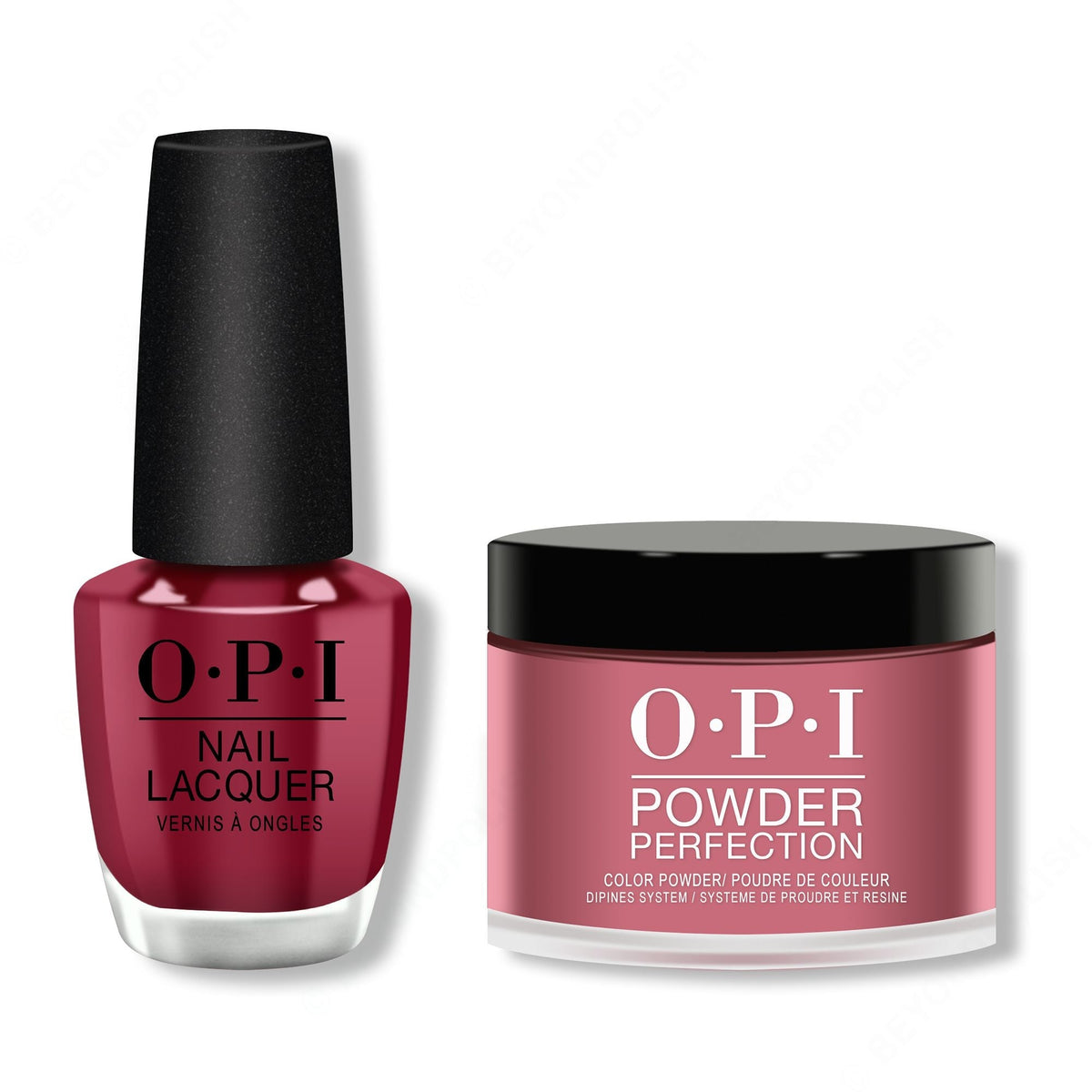 OPI - Lacquer & Dip Combo - Miami Beet - Professional Care