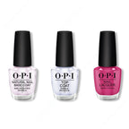OPI - Nail Lacquer Combo - Base, Top & 7th & Flower - Professional Care