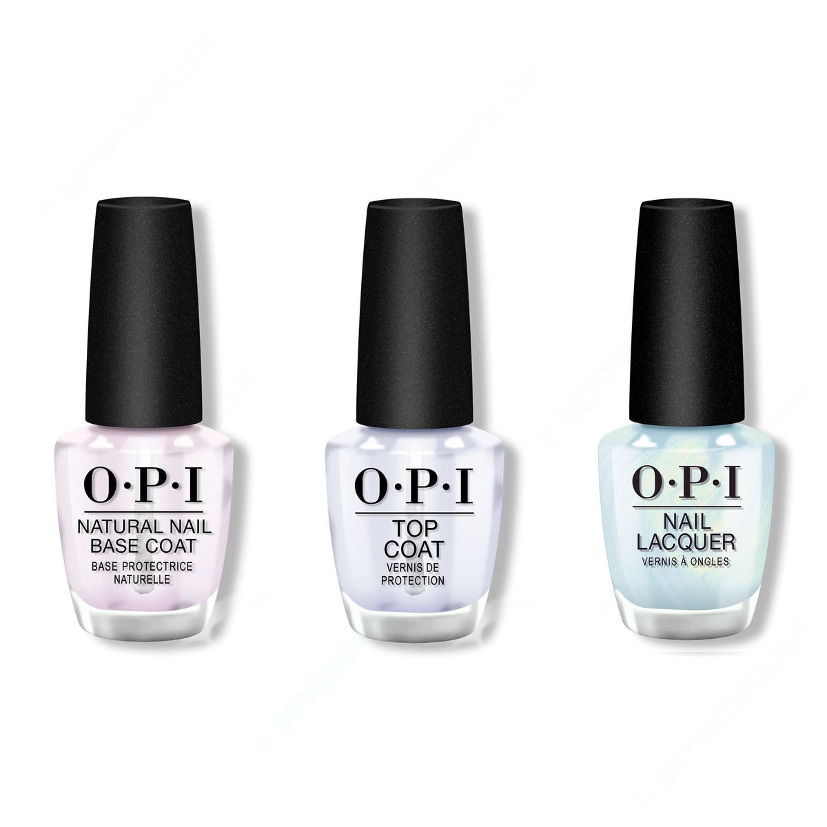 OPI - Nail Lacquer Combo - Base, Top & Air We Go - Professional Care
