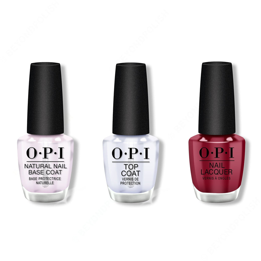 OPI - Nail Lacquer Combo - Base, Top & Amore at the Grand Canal 0.5 oz - Professional Care