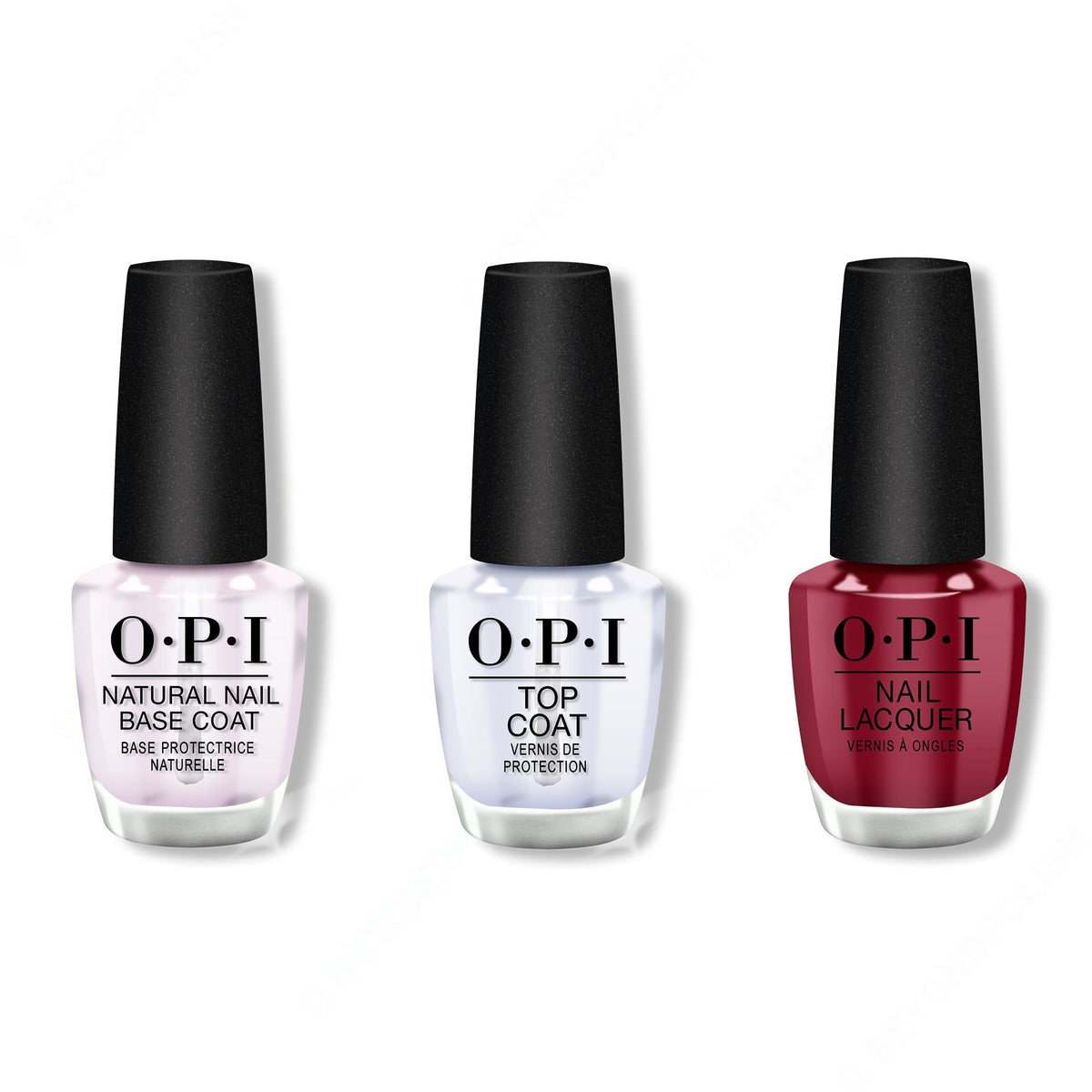 OPI - Nail Lacquer Combo - Base, Top & Amore at the Grand Canal 0.5 oz - Professional Care