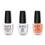 OPI - Nail Lacquer Combo - Base, Top & Apricot AF - Professional Care