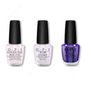 OPI - Nail Lacquer Combo - Base, Top & Aquarius Renegade - Professional Care