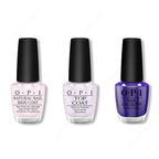 OPI - Nail Lacquer Combo - Base, Top & Aquarius Renegade - Professional Care