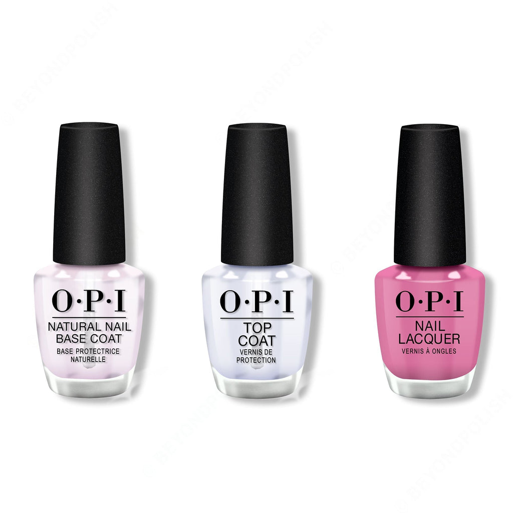 OPI - Nail Lacquer Combo - Base, Top & Arigato from Tokyo 0.5 oz - Professional Care