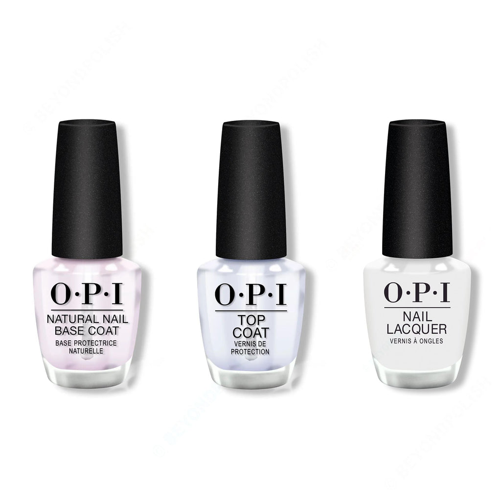 OPI - Nail Lacquer Combo - Base, Top & As Real As It Gets - Professional Care