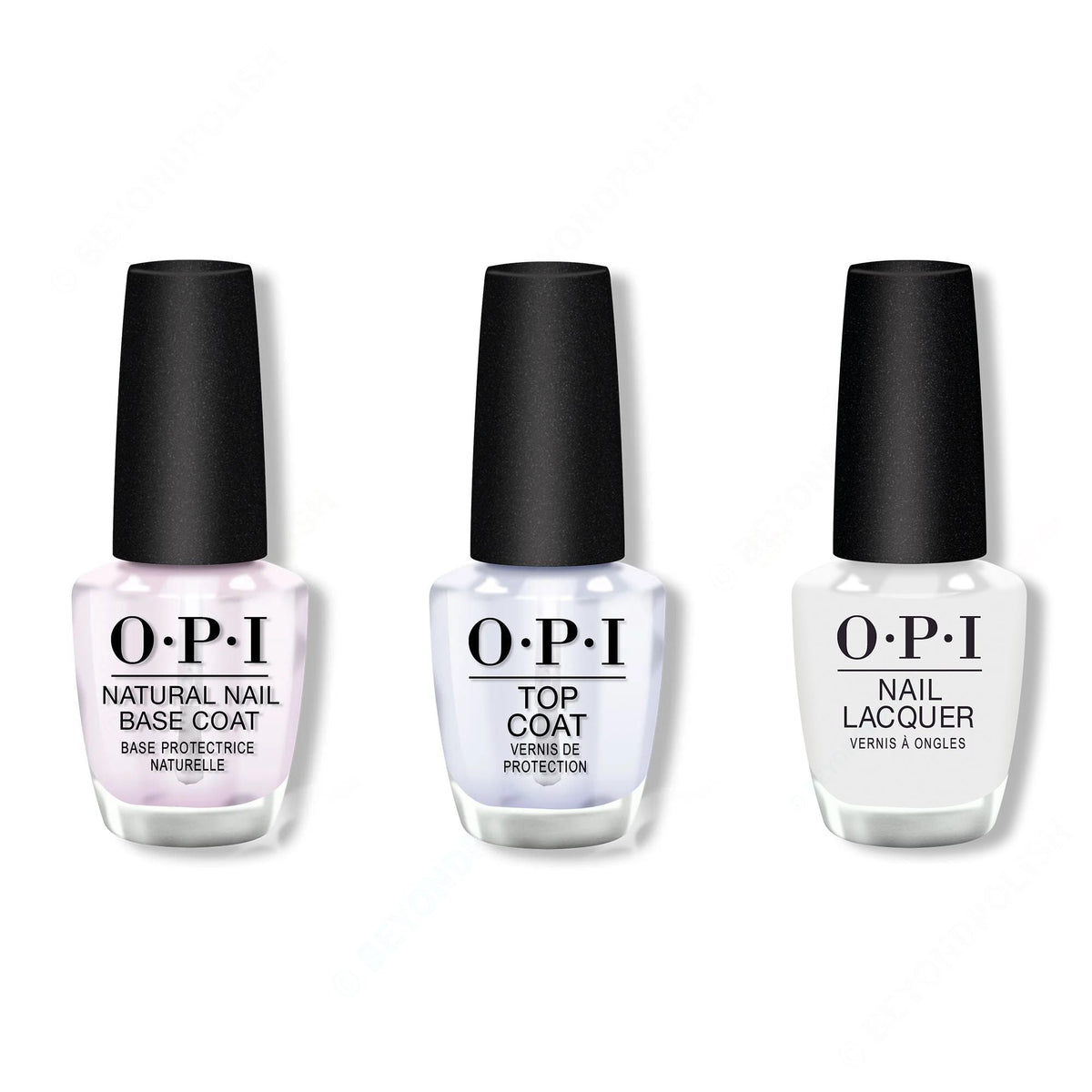 OPI - Nail Lacquer Combo - Base, Top & As Real As It Gets - Professional Care