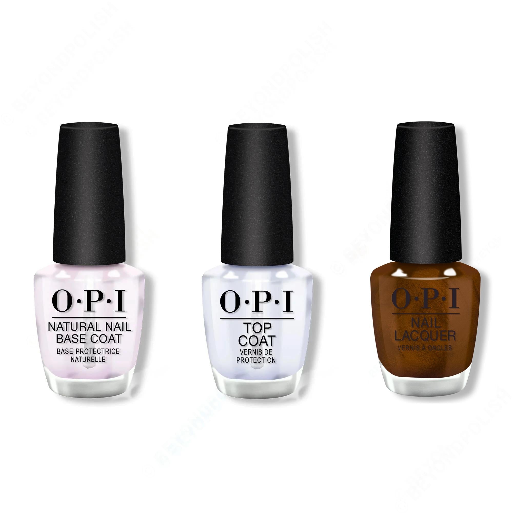 OPI - Nail Lacquer Combo - Base, Top & Band Tease