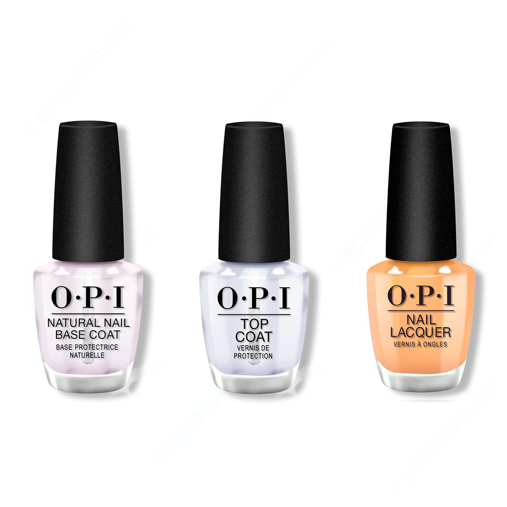 OPI - Nail Lacquer Combo - Base, Top & Beauty School Popout - Professional Care