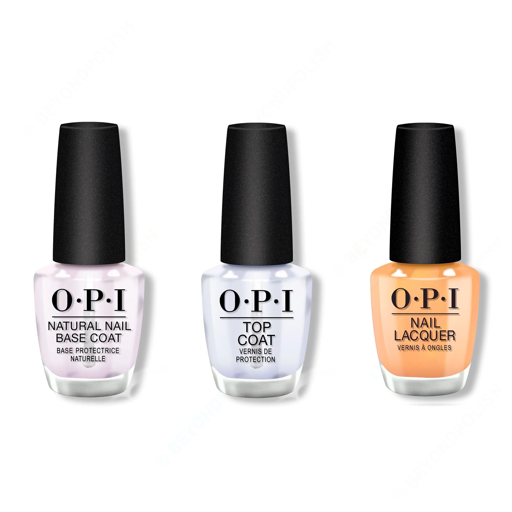 OPI - Nail Lacquer Combo - Base, Top & Beauty School Popout - Professional Care