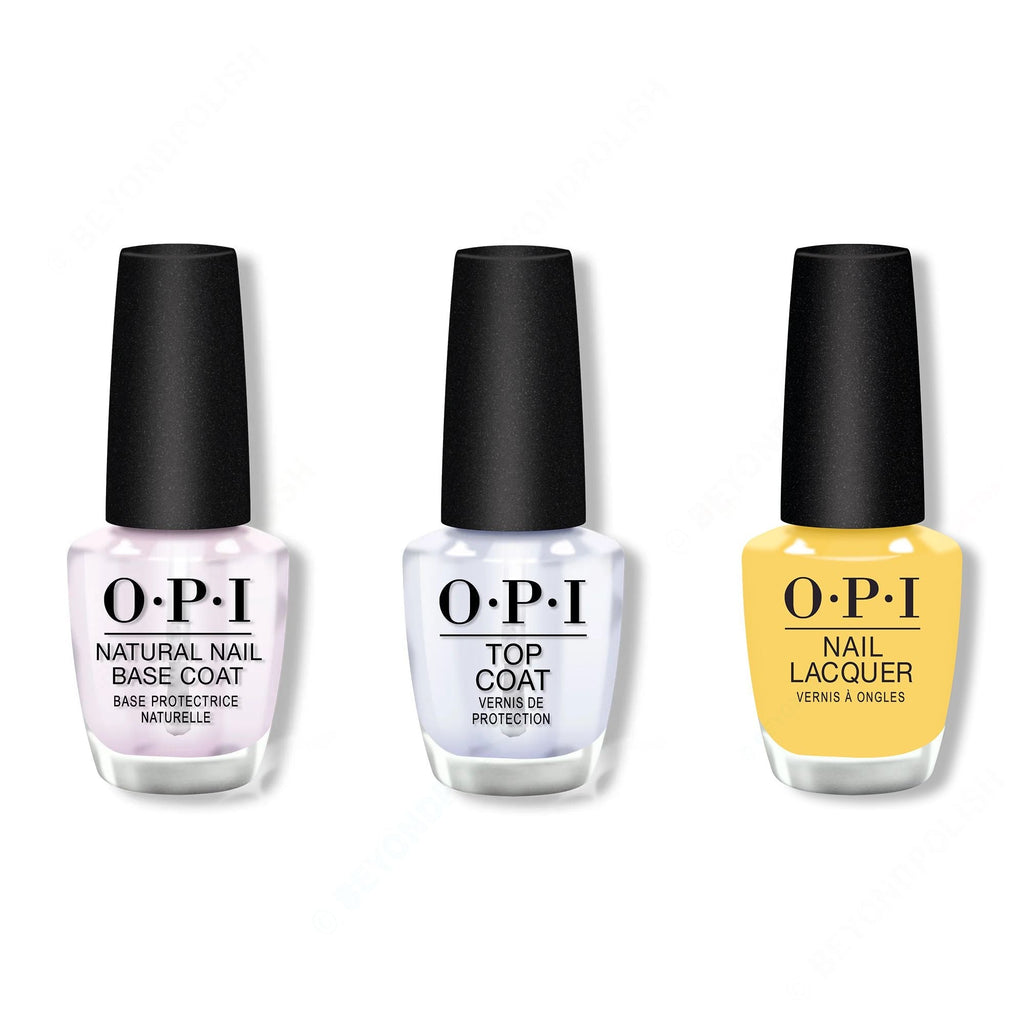 OPI - Nail Lacquer Combo - Base, Top & (Bee)Ffr - Professional Care