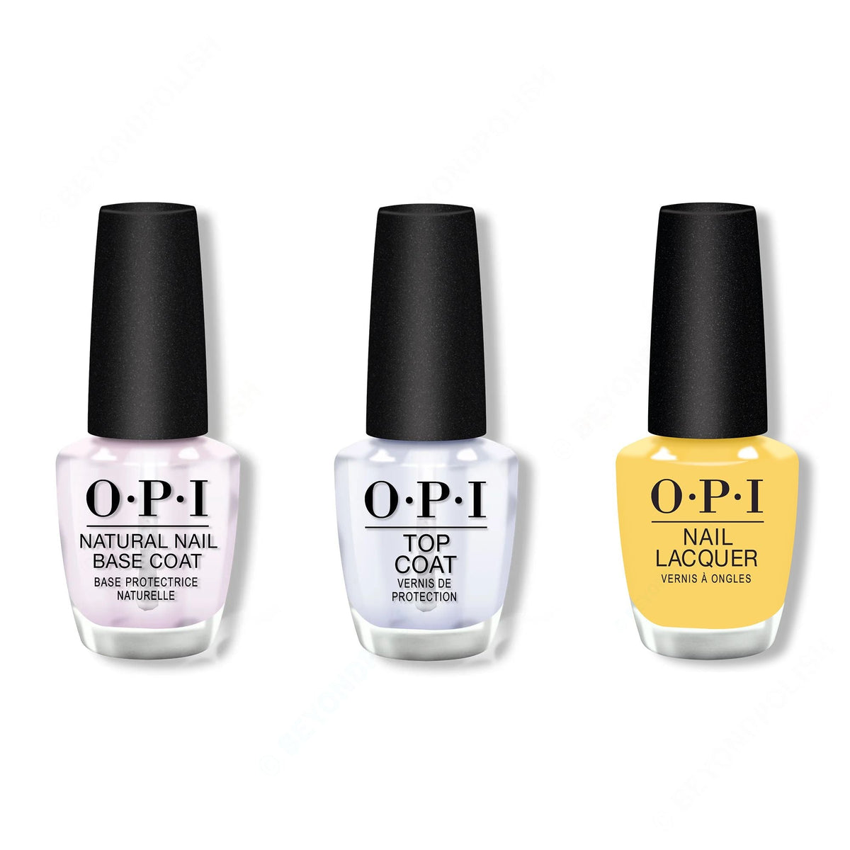 OPI - Nail Lacquer Combo - Base, Top & (Bee)Ffr - Professional Care