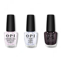 OPI - Nail Lacquer Combo - Base, Top & Black Cherry Chutney 0.5 oz