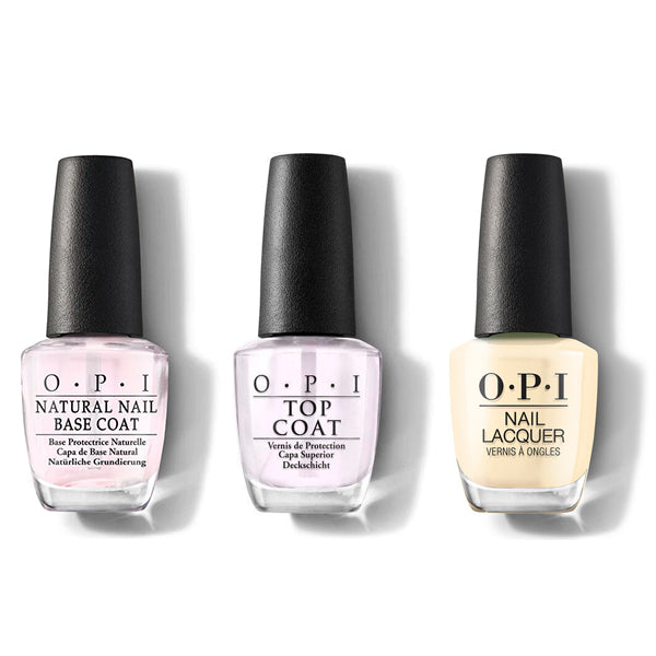OPI - Nail Lacquer Combo - Base, Top & Blinded By The Ring Light - Professional Care