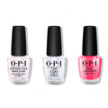 OPI - Nail Lacquer Combo - Base, Top & Bright Where I Belong! - Professional Care