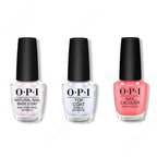 OPI - Nail Lacquer Combo - Base, Top & Bubblegum Goth - Professional Care
