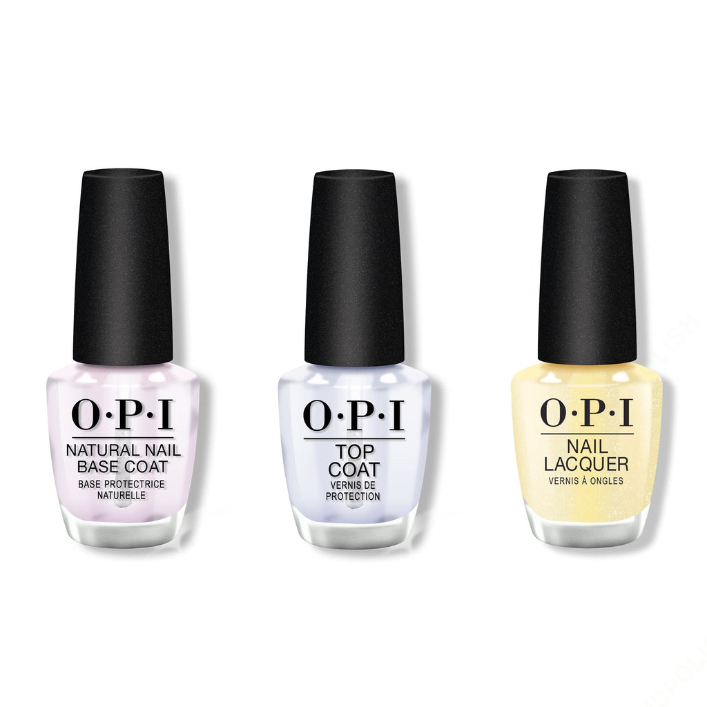 OPI - Nail Lacquer Combo - Base, Top & Buttafly - Professional Care