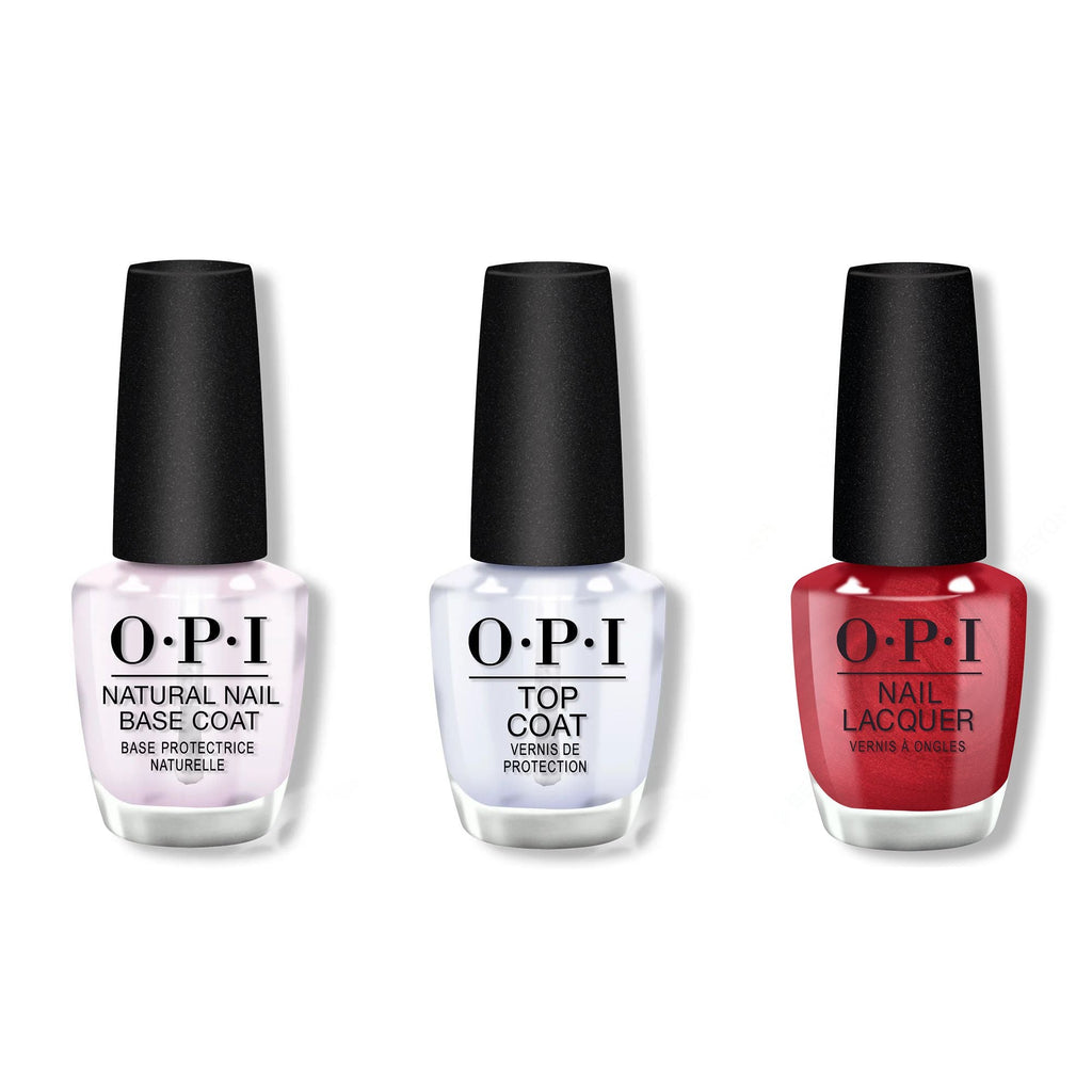 OPI - Nail Lacquer Combo - Base, Top & CD Rom-antic - Professional Care