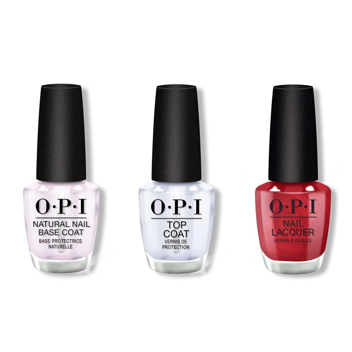 OPI - Nail Lacquer Combo - Base, Top & CD Rom-antic