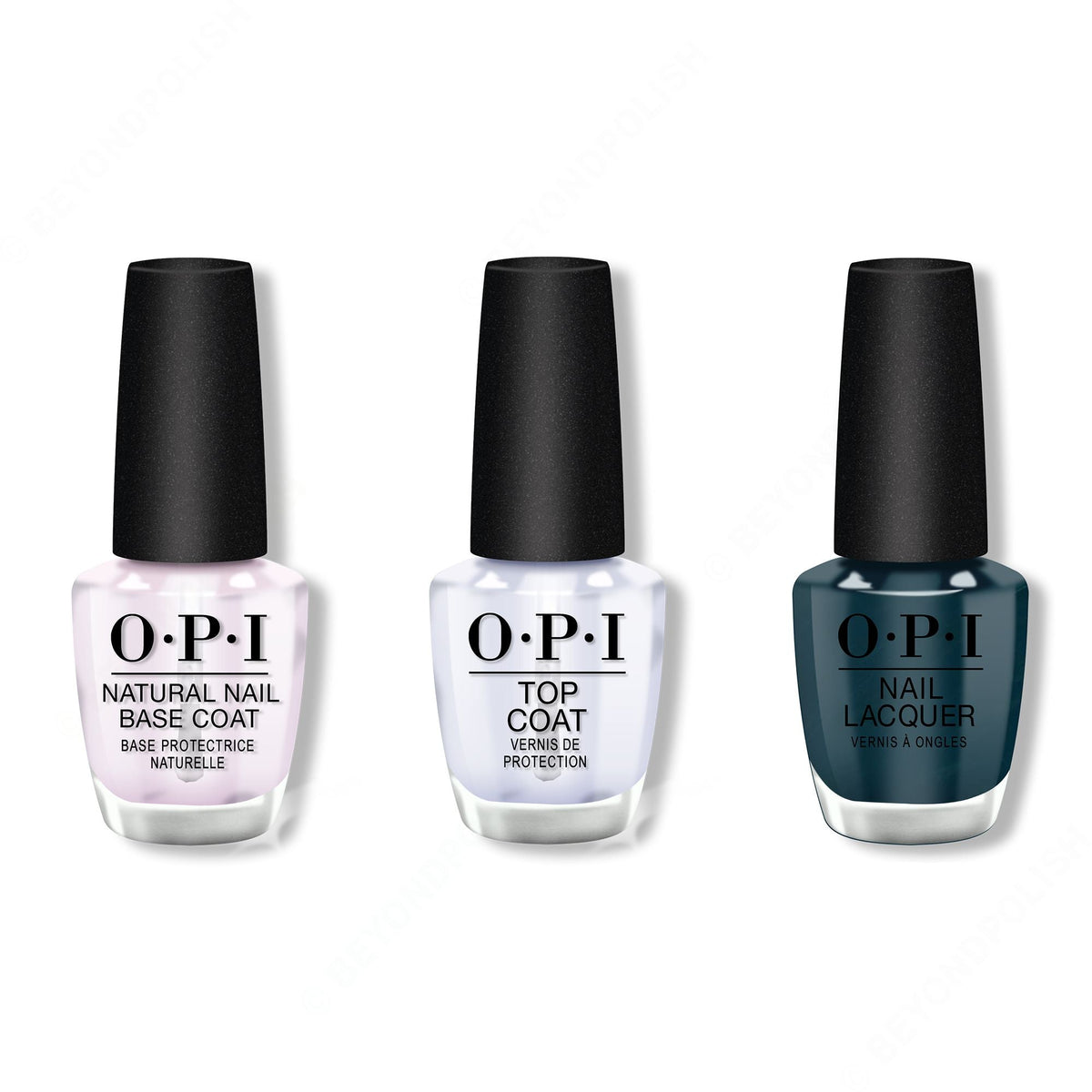 OPI - Nail Lacquer Combo - Base, Top & CIA = Color Is Awesome 0.5 oz - Professional Care