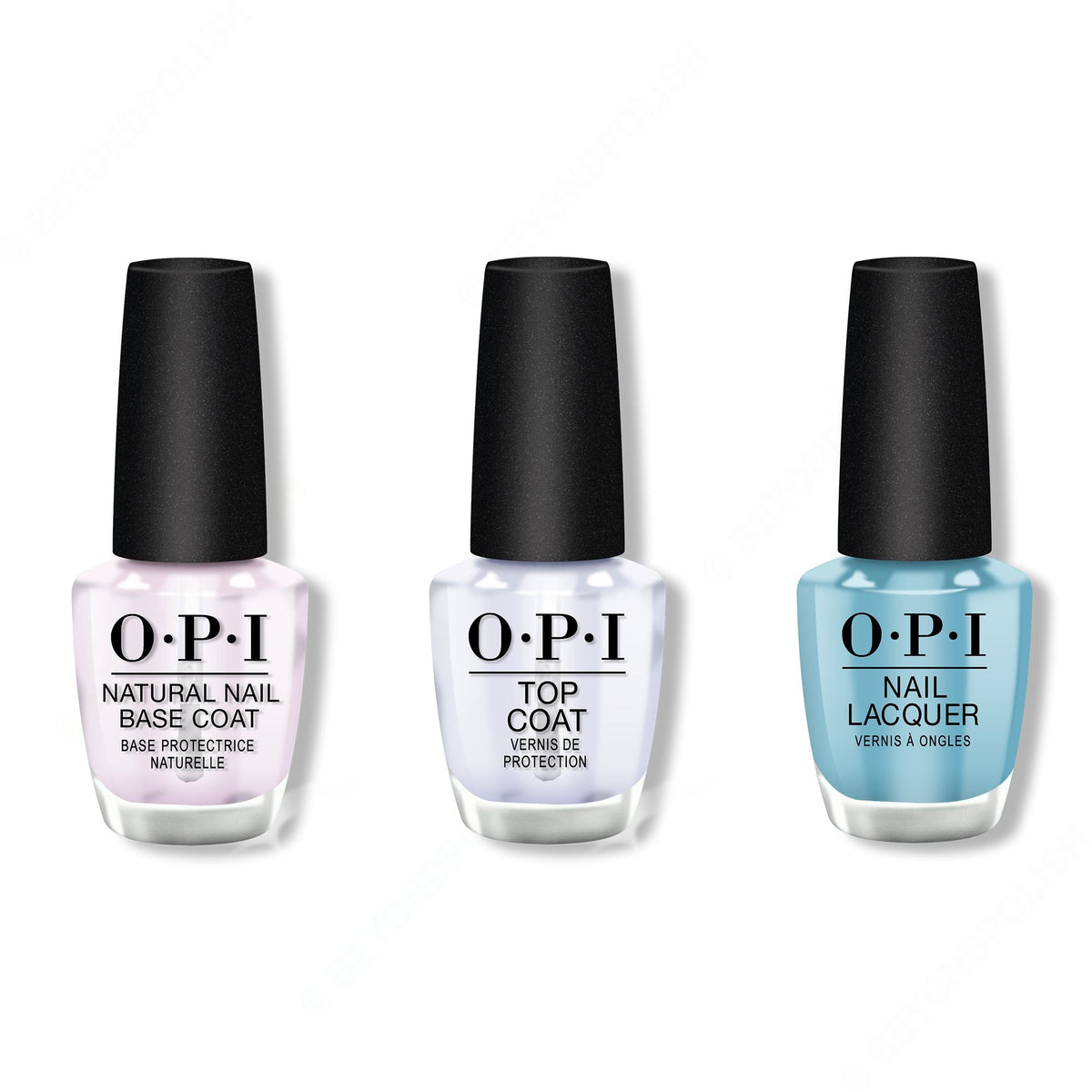 OPI - Nail Lacquer Combo - Base, Top & Can't Find My Czechbook 0.5 oz - Professional Care