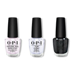 OPI - Nail Lacquer Combo - Base, Top & Cave The Way - Professional Care