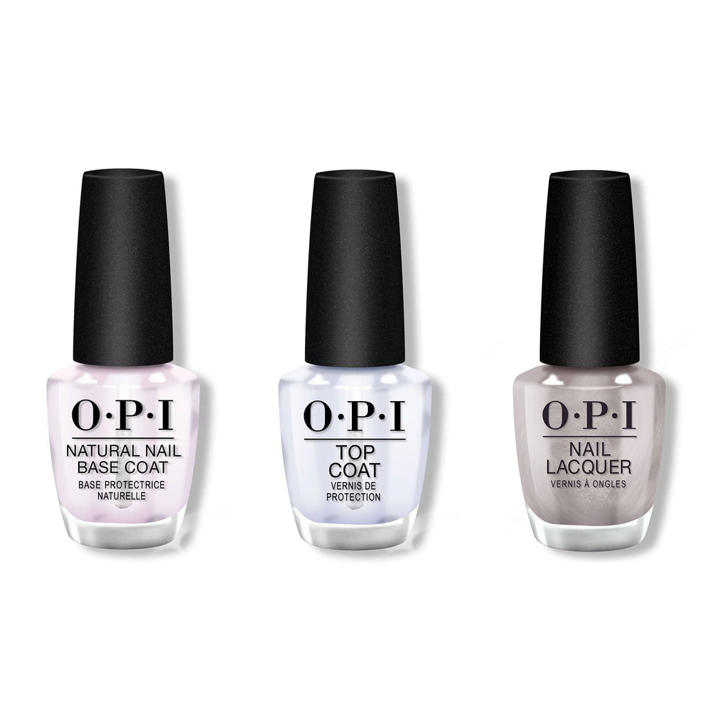 OPI - Nail Lacquer Combo - Base, Top & Chrome Clawz - Professional Care