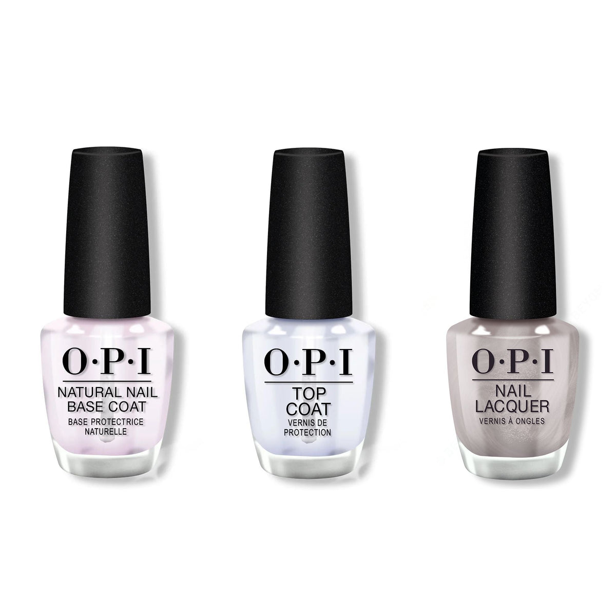 OPI - Nail Lacquer Combo - Base, Top & Chrome Clawz - Professional Care