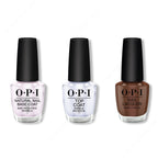 OPI - Nail Lacquer Combo - Base, Top & Cliffside Karaoke - Professional Care