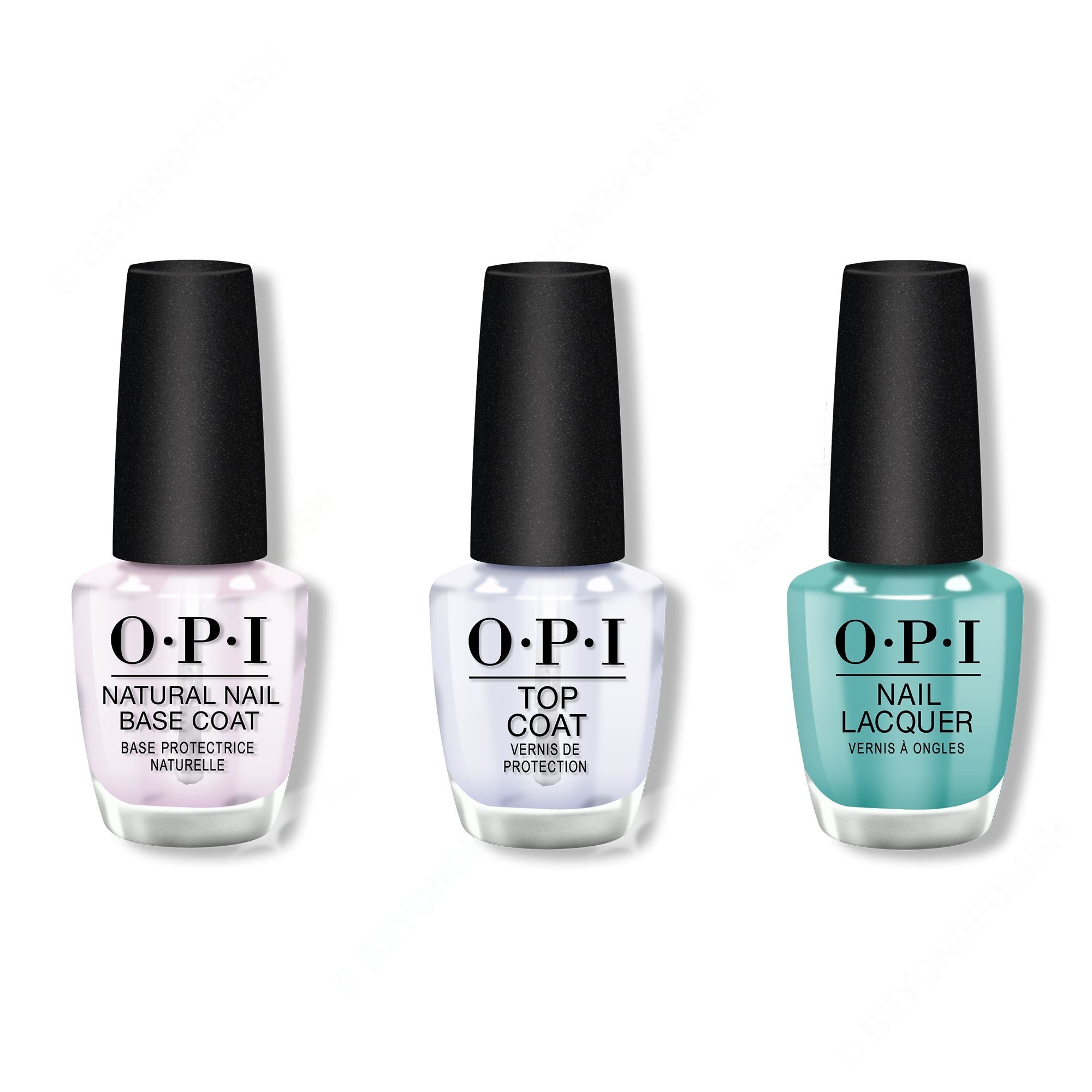 OPI - Nail Lacquer Combo - Base, Top & Closer Than You Might Belem 0.5 oz - Professional Care