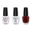 OPI - Nail Lacquer Combo - Base, Top & Complimentary Wine 0.5 oz - Professional Care