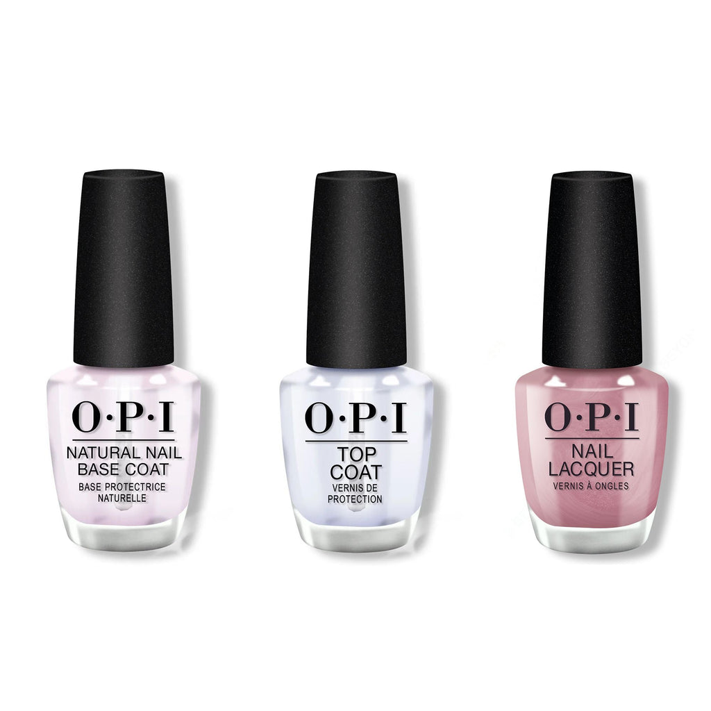 OPI - Nail Lacquer Combo - Base, Top & Cyborn Again - Professional Care