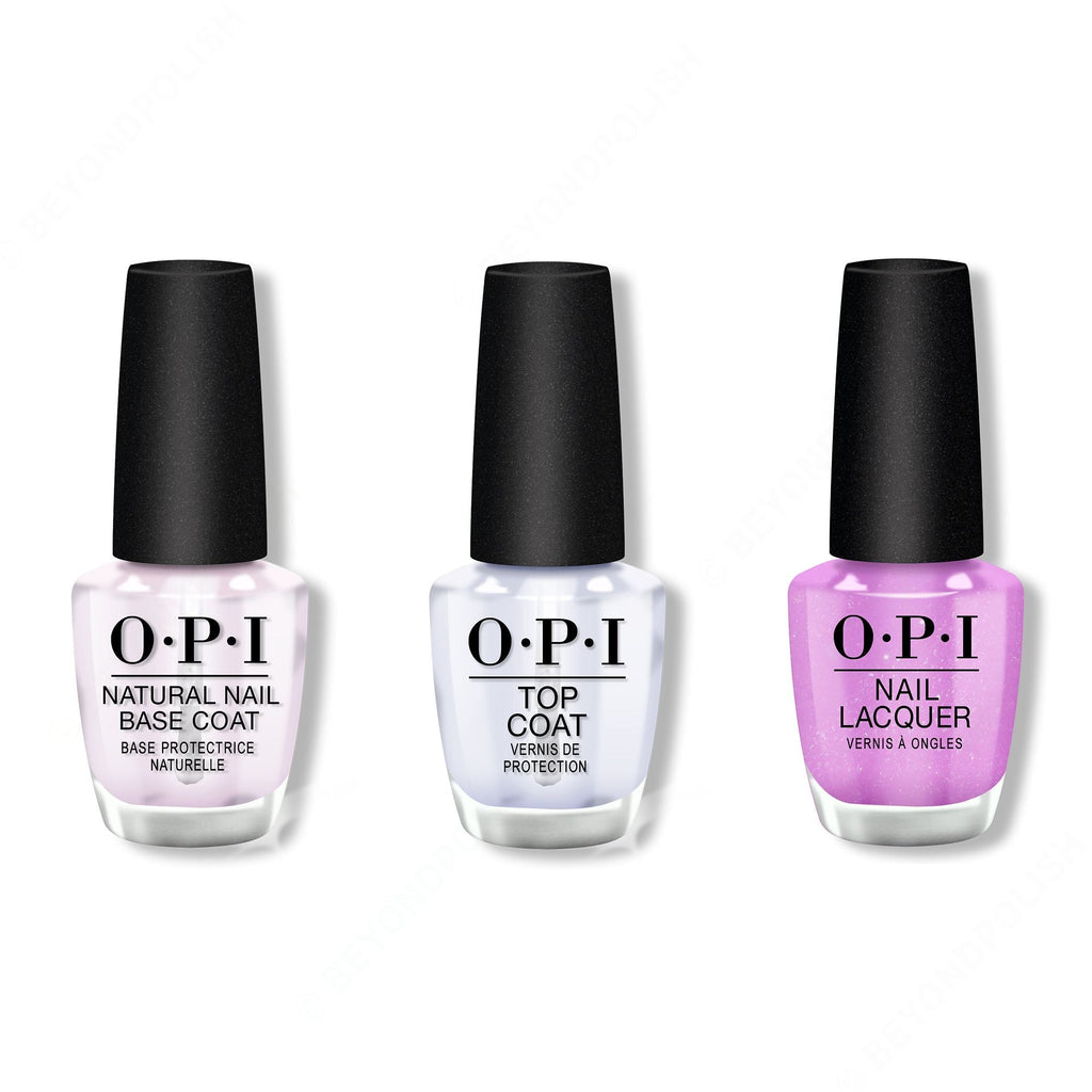 OPI - Nail Lacquer Combo - Base, Top & Don't Wait. Create. - Professional Care