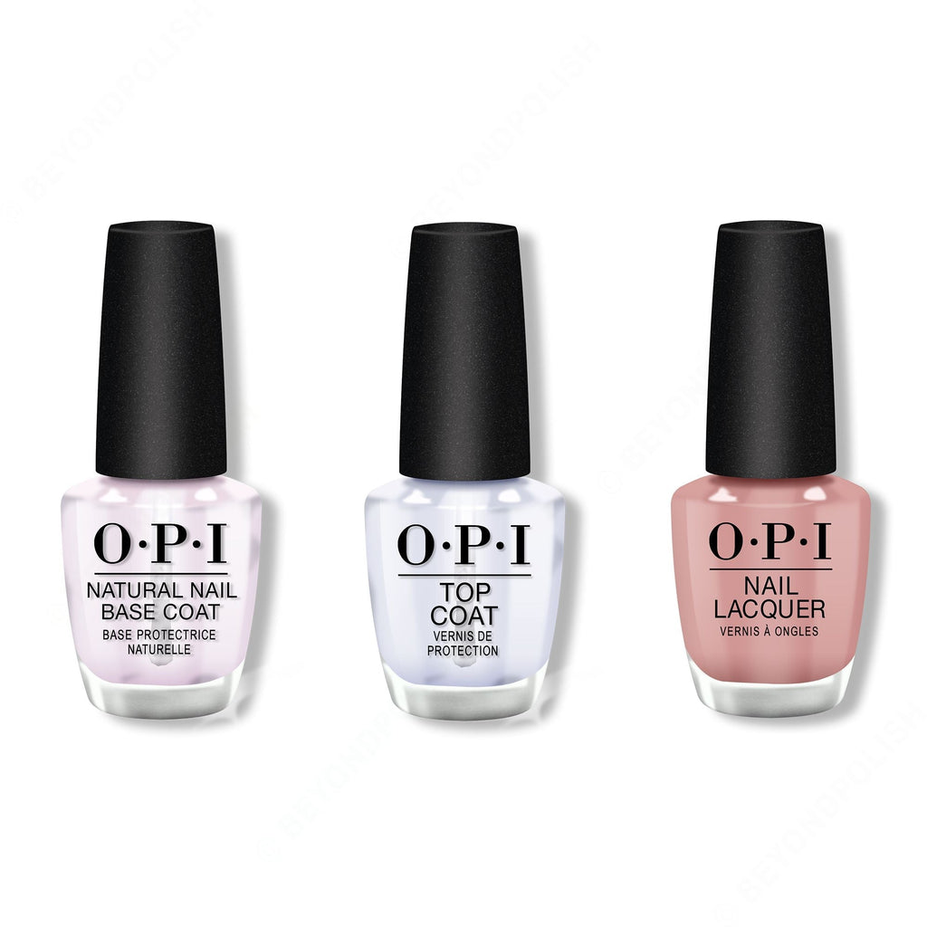 OPI - Nail Lacquer Combo - Base, Top & Dulce de Leche 0.5 oz - Professional Care