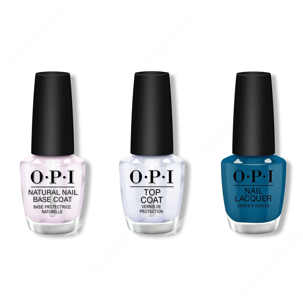 OPI - Nail Lacquer Combo - Base, Top & Duomo Days, Isola Nights 0.5 oz - Professional Care